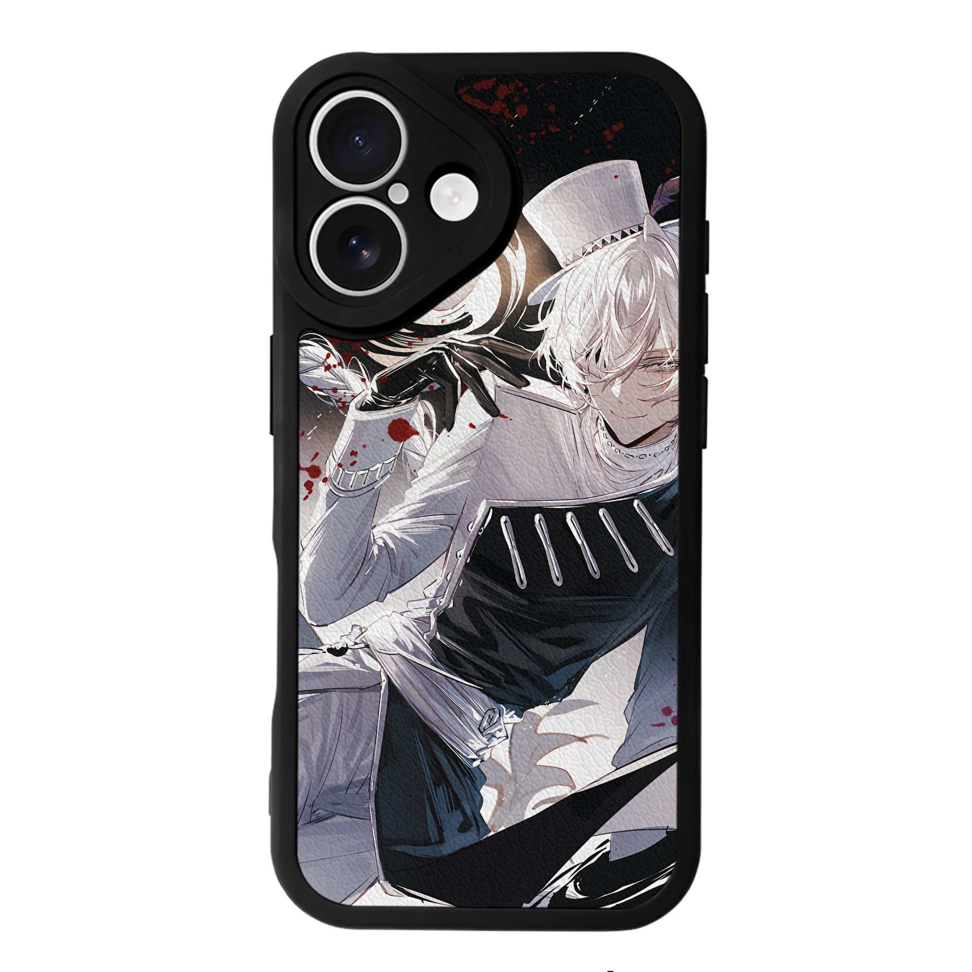 （画像用） 文豪ストレイドッグス Bungo Stray Dogs 【iPhone 16シリーズ対応】シリコンスマホケース（レザー調） 材質：シリコン